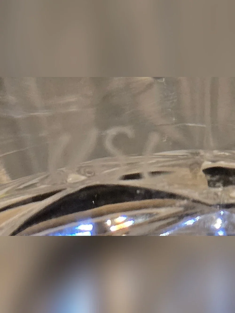 Vintage Signed Val St. Lambert Belgium Clear Crystal Cut Glass Vase